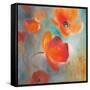 Scarlet Poppies in Bloom I-Lanie Loreth-Framed Stretched Canvas