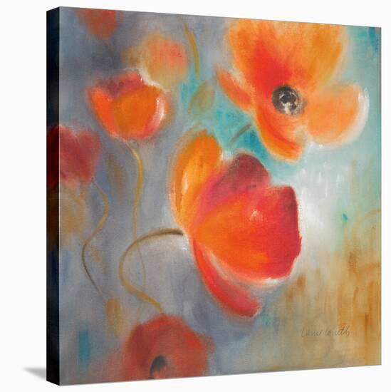 Scarlet Poppies in Bloom I-Lanie Loreth-Stretched Canvas