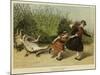 Scarlet Runners-Samuel Edmund Waller-Mounted Giclee Print