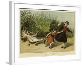 Scarlet Runners-Samuel Edmund Waller-Framed Giclee Print
