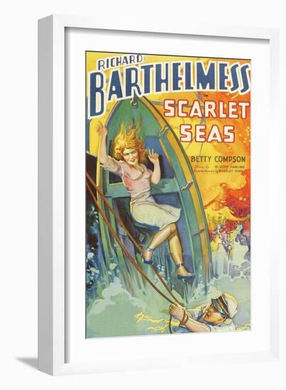 Scarlet Seas-null-Framed Art Print