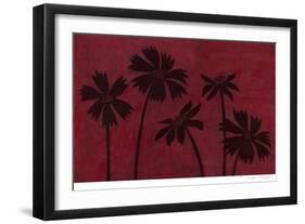 Scarlet Silhouettes I-Megan Meagher-Framed Art Print