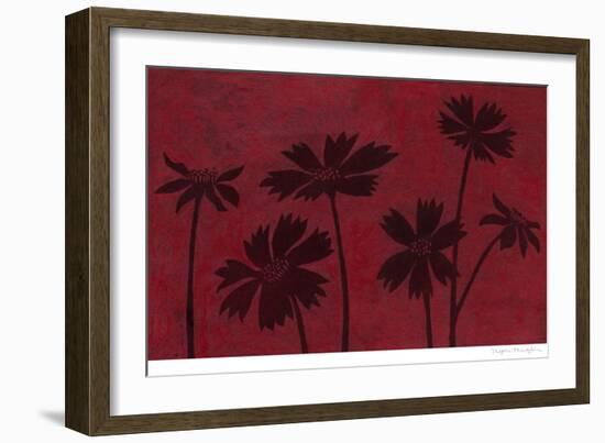 Scarlet Silhouettes II-Megan Meagher-Framed Art Print