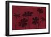 Scarlet Silhouettes II-Megan Meagher-Framed Art Print