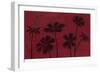Scarlet Silhouettes II-Megan Meagher-Framed Art Print