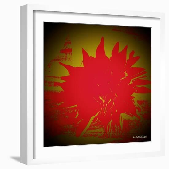 Scarlet Splash-Herb Dickinson-Framed Photographic Print