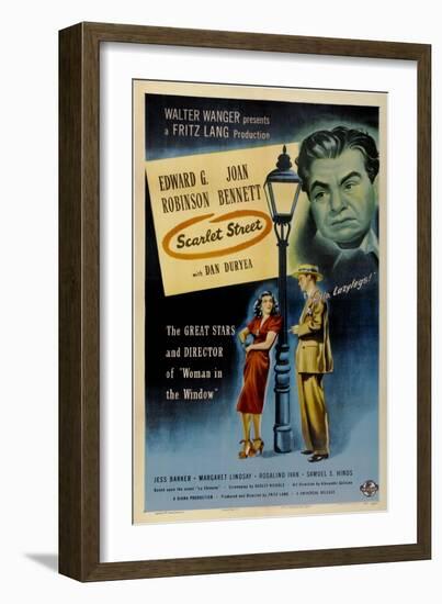 Scarlet Street, 1945, Directed by Fritz Lang-null-Framed Giclee Print