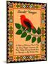 Scarlet Tanager Quilt-Mark Frost-Mounted Giclee Print