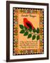 Scarlet Tanager Quilt-Mark Frost-Framed Giclee Print