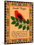 Scarlet Tanager Quilt-Mark Frost-Stretched Canvas