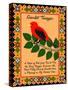 Scarlet Tanager Quilt-Mark Frost-Stretched Canvas