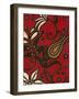 Scarlet Textile I-Norman Wyatt Jr.-Framed Art Print