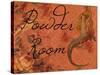 Scarlet Vintage Mermaid Powder Room-sylvia pimental-Stretched Canvas