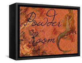 Scarlet Vintage Mermaid Powder Room-sylvia pimental-Framed Stretched Canvas