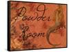 Scarlet Vintage Mermaid Powder Room-sylvia pimental-Framed Stretched Canvas