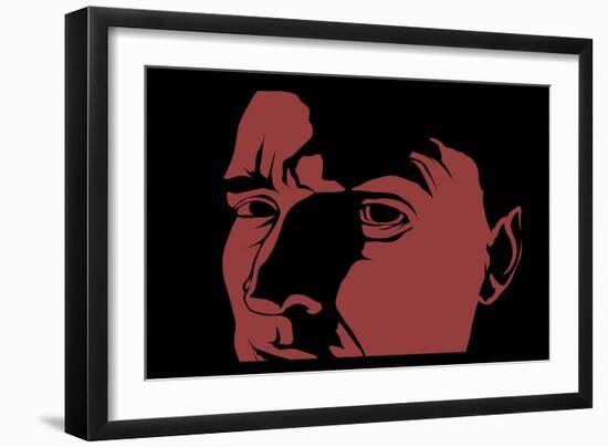 Scary Face Image-Luther-Framed Art Print