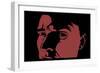 Scary Face Image-Luther-Framed Art Print