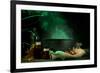 Scary Halloween Laboratory on Dark Color Background-Yastremska-Framed Photographic Print