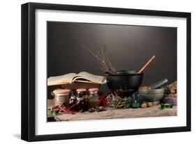 Scary Halloween Laboratory-Yastremska-Framed Photographic Print