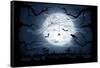 Scary Halloween Night-losw-Framed Stretched Canvas