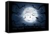 Scary Halloween Night-losw-Framed Stretched Canvas