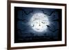 Scary Halloween Night-losw-Framed Premium Giclee Print