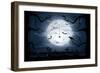 Scary Halloween Night-losw-Framed Art Print