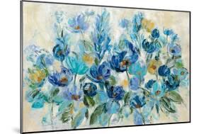 Scattered Blue Flowers-Silvia Vassileva-Mounted Art Print