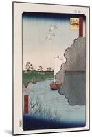 Scattered Pine Along Tone River', from the Series 'One Hundred Views of Famous Places in Edo'-Utagawa Hiroshige-Mounted Giclee Print