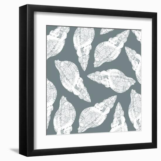 Scattered Shells I-Sabine Berg-Framed Art Print