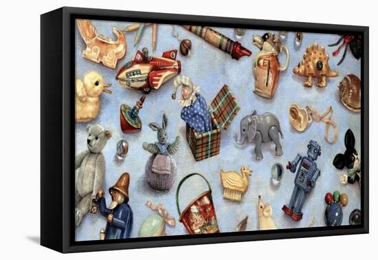 Scattered Toys-Anne Yvonne Gilbert-Framed Stretched Canvas