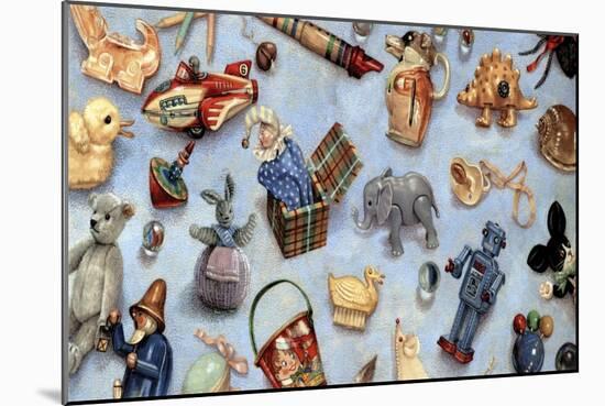 Scattered Toys-Anne Yvonne Gilbert-Mounted Giclee Print