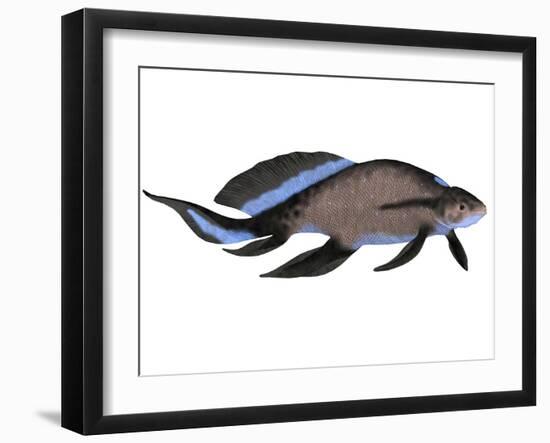 Scaumenacia Is an Extinct Genus of Lobe-Finned Fish-null-Framed Art Print