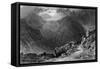 Scawfell Pikes, Lake District-Thomas Allom-Framed Stretched Canvas