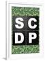 SCDP Agency Logo Retro Style Television-null-Framed Art Print