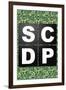 SCDP Agency Logo Retro Style Television-null-Framed Art Print