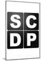 SCDP Agency Logo Television Poster-null-Mounted Poster