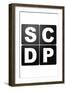 SCDP Agency Logo Television-null-Framed Art Print