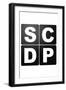SCDP Agency Logo Television-null-Framed Art Print