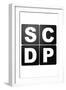 SCDP Agency Logo Television-null-Framed Art Print