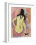 Sceated Nude from the Back-Ernst Ludwig Kirchner-Framed Art Print