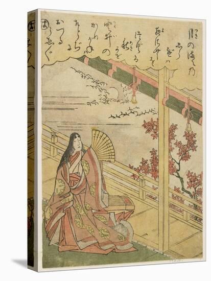 Scene 3: Autumn Night, Late 18th Century-Katsukawa Shunsho-Stretched Canvas