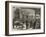 Scene at a Railway Station on the Arrival of a Train with Wounded-null-Framed Giclee Print