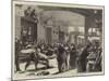 Scene at a Railway Station on the Arrival of a Train with Wounded-null-Mounted Giclee Print