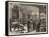 Scene at a Railway Station on the Arrival of a Train with Wounded-null-Framed Stretched Canvas