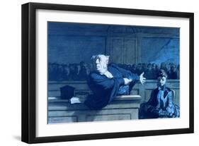 Scene at a Tribunal-Honore Daumier-Framed Giclee Print