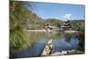 Scene at Black Dragon Pool (Heilongtan) with Boat Carrying Wicker Baskets-Andreas Brandl-Mounted Photographic Print
