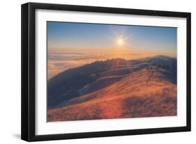 Scene at Bolinas Ridge at Sunset Mount Tampalais-Vincent James-Framed Photographic Print