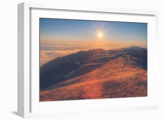 Scene at Bolinas Ridge at Sunset Mount Tampalais-Vincent James-Framed Photographic Print