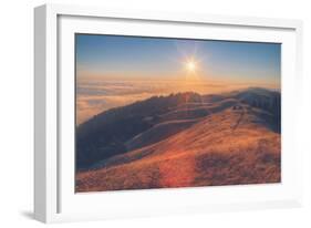 Scene at Bolinas Ridge at Sunset Mount Tampalais-Vincent James-Framed Photographic Print